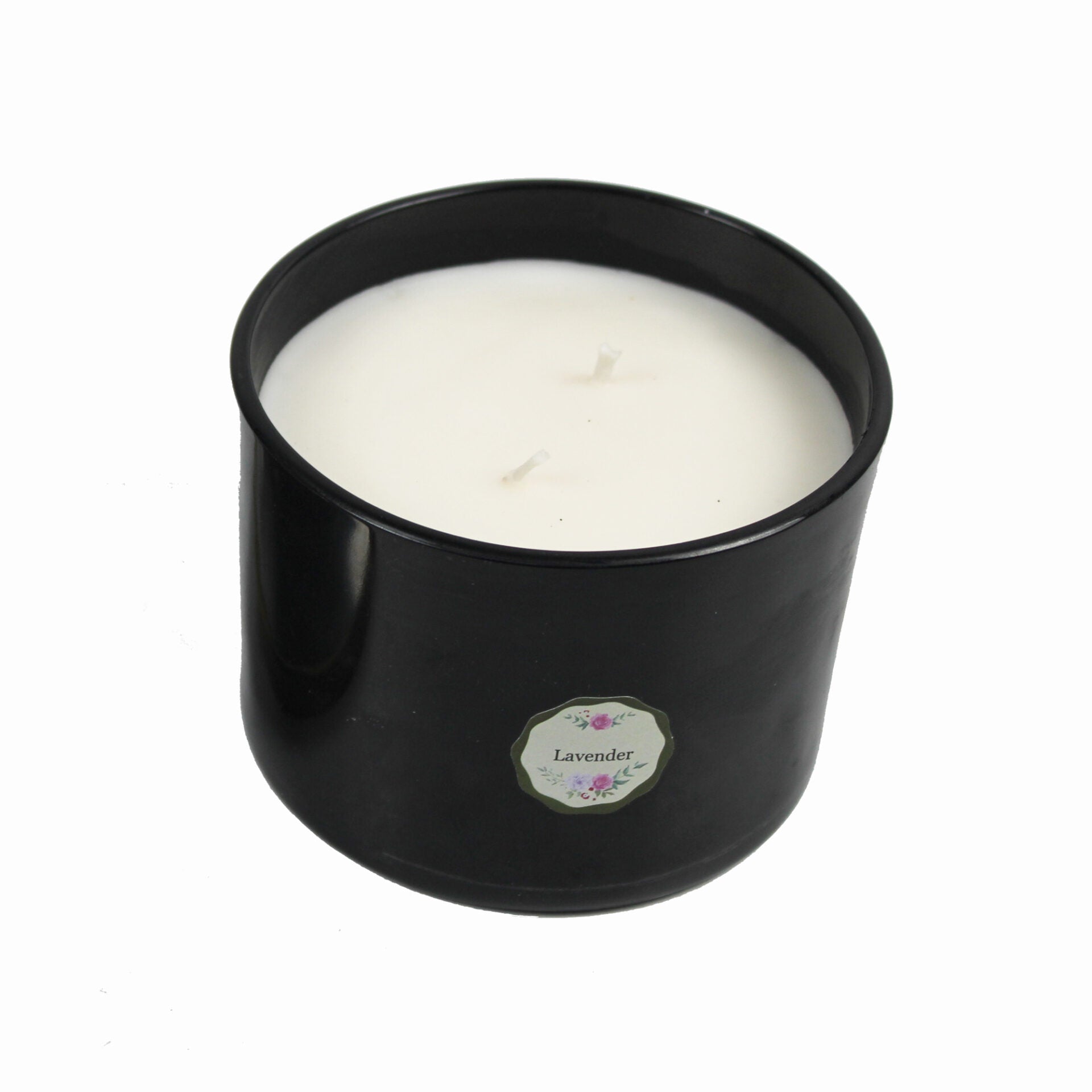Candle 300 gms Black Jar for Gift & Home Decor